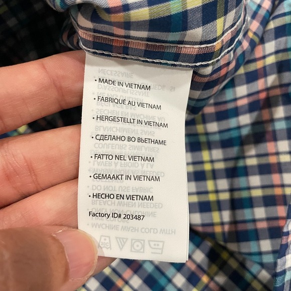 NWOT Oak Hill Mens Shirt Multicolor Plaid Wrinkle Free Cool &Dry Button Down XLT - Picture 8 of 15